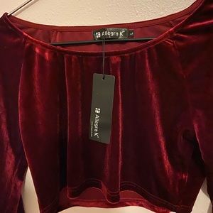Long sleeve crop top